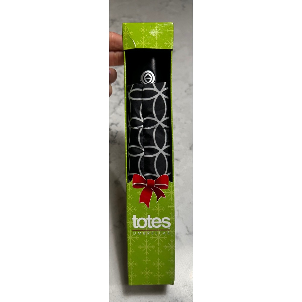 Vintage 2014 Totes Holiday Edition Umbrella - New In Box - SunGuard NeverWet